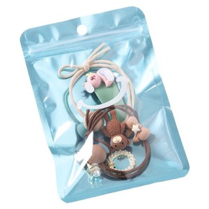 Cartoon Cute for Self-sealing Resealable Transparent Aluminum-plated Inner-printed PET/PE <b>Jewelry</b> <b>Packaging</b> Bags - Product Image 2
