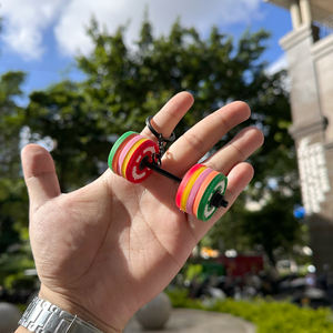 الوزن ألواح الحديد الوردي اللياقة البدنية هدية صغيرة ديي لوحات الوزن السلطة بسلسلة المفاتيح - Product Image 3