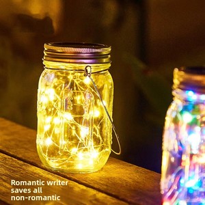 Lampes solaires LED étanches pour l'extérieur, petite taille, angle de faisceau de 360 degrés, à intensité variable, style pastoral, lampes suspendues pour cour et jardin - Product Image 2