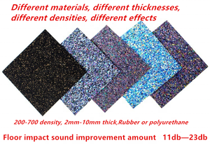 Tapis insonorisant en polyuréthane, absorption des chocs flottante, <span class=keywords><strong>sous</strong></span>-couche acoustique, école, résidentiel, antidérapant, revêtement de sol en caoutchouc non tissé - Product Image 3