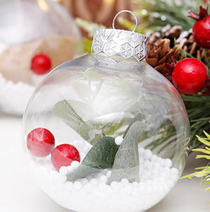 Árbol de Navidad Decoración colgante Juego de bolas transparentes para decoración navideña Bolas de Navidad - Product Image 2