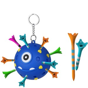 Wholesale Price Golf Ball Tee <strong>Holder</strong> Holds 18 Tees Built to Last Silicone Qute <strong>Nin</strong> Golf Tee <strong>Holder</strong> With Keychain - Product Image 5