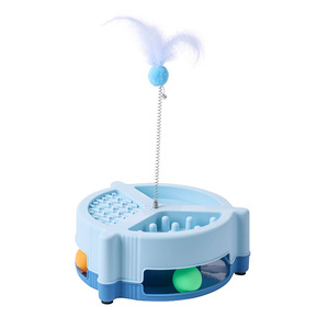 Di lusso multifunzionale in cotone gatto giocattolo ecologico giradischi auto-intrattenimento artefatto noia sollievo per gli animali domestici include Drink - Product Image 6
