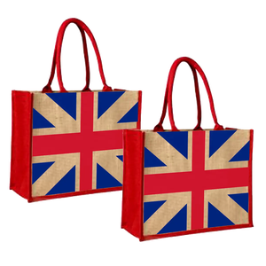 Sac fourre-tout en jute pour femme, sac de courses réutilisable, pas cher et de qualité supérieure, exportateur britannique en Inde, imprimé rayé - Product Image 4