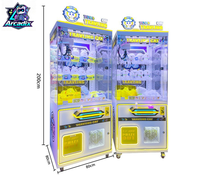 Machine à griffes commerciale à monnayeur, machine de jeu d'arcade à grue à jouets pour centre commercial et aire de jeux intérieure, logo personnalisé disponible