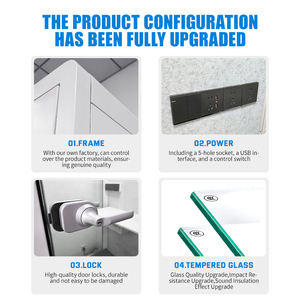 맞춤형 미니 전화박스 방음 부스 사무실 개인 통화실 이동식 독서실 조용한 회의실 - Product Image 4