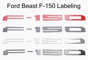 Inserciones de Plástico para la Parte Trasera de Camionetas, Letras con Ranura, Adhesivo Modificado para Etiquetado, Accesorios para Rapto F-150 - Product Image 6