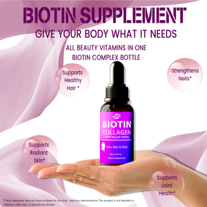 Haccp  OEM ODM  Biotina Líquida y Colágeno 60,000 mcg - Vitaminas para el Crecimiento del Cabello, Suplemento de Colágeno Líquido - Product Image 4