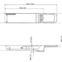 Module émetteur-récepteur 100G QSFP28 DWDM | Portée de 100km | Connecteur LC duplex