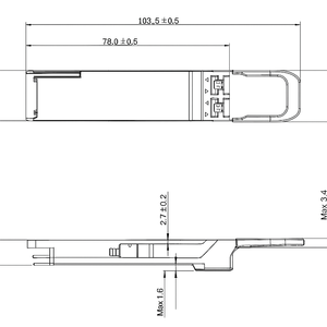 100G QSFP28 <span class=keywords><strong>DWDM</strong></span>-Transceiver-Modul | 100km Reichweite | Duplex-LC-Anschluss - Product Image 5