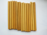 Paille en bambou pour cadeaux de noël, lot de 25, pailles pour boire, avec Logo personnalisé, réutilisable, avec pochette
