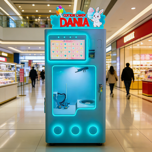 Machine distributrice automatique de barbe à papa commerciale certifiée CE RoHS UE, personnalisable, pour les entreprises - Product Image 5