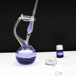 Ensemble de stylos à <span class=keywords><strong>plume</strong></span> en verre pailleté pour <span class=keywords><strong>calligraphie</strong></span> avec encre et support - Product Image 2