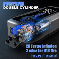YILIE 6000A Démarreur de Voiture Robuste avec Pompe à Air Double Cylindre 160 PSI 25000 mAh pour Moteur Diesel 12L Vente en Gros Usine