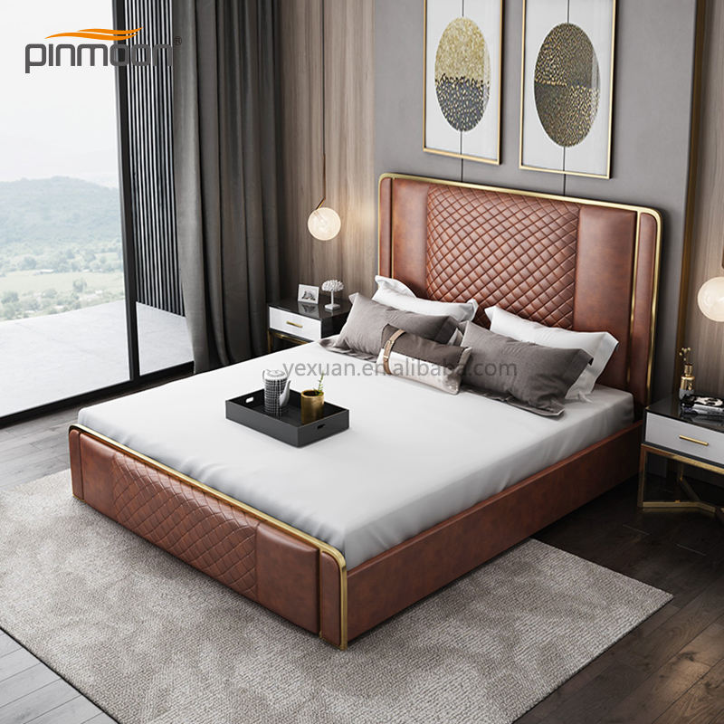 TIME & STYLE■ベッドフレーム　キングサイズ　ハイクラスモダン　レザー TIME & STYLE□ベッドフレームキングサイズハイクラスモダンレザー