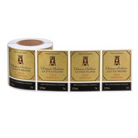 Étiquettes autocollantes personnalisées en vinyle écologique imperméable pour bouteilles de vin et de boissons