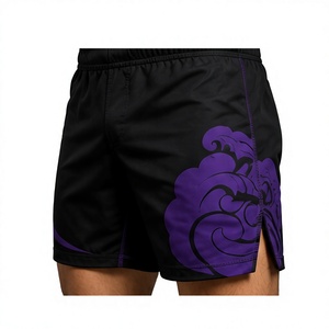 Black MMa Rash GUard set Sublimation Printed Yoga Set Crew Neck <b>Short</b> Sleeve <b>Shorts</b> Quick Dry 2 Piece <b>Compression</b> Wear - Product Image 6