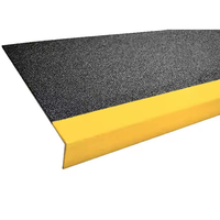 Couvre- marches d'escalier en FRP sur mesure, colorés, en fibre de verre, avec options de bordure jaune, noir et rouge