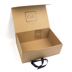 Caja de Regalo Magnética de Papel Kraft Personalizada, Popular y Elegante, con Cinta, al por Mayor - Product Image 2
