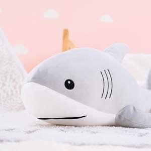 Greenmart Peluche tête de <span class=keywords><strong>Shiba</strong></span> <span class=keywords><strong>Inu</strong></span> mignonne, coussin décoratif personnalisé, coussin chat blanc, jouet en peluche cochon rose avec certification CE - Product Image 4