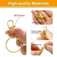 Vente en gros de porte-clés métalliques en alliage de zinc avec pince à gâchette chien pour boucle crochet porte-clés porte-clés plat conception pince à ressort