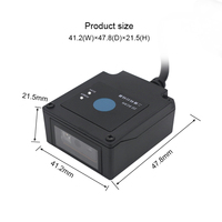Aoodoo — Scanner de codes-barres USB RS232, 2D QR, à montage fixe, Module de lecteur de code à barres, pour l'industrie, avec revolver, OCR, MRZ