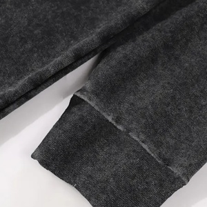 Sudadera con Capucha para Hombre, Último Modelo 2025, Alta Calidad, 100% Algodón, Lavado Ácido, Efecto Desgastado, Bordada, Estilo Puffer, Otoño, Gran Venta, Color Sólido - Product Image 4