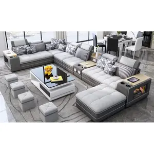 New Design Luxury Microfiber Fabric Couch Sets Modular Sectional Furniture Sofas For Home Furniture Living Room Modern