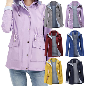 2025 femmes grande taille <span class=keywords><strong>nouveau</strong></span> automne hiver manteau détachable chapeau Trench coupe-vent avec transfrontalier pour les femmes - Product Image 1