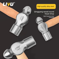 Marteau à tête forgée Liyu LE92318 1LB en acier au carbone, qualité industrielle, pour le travail du bois, l'installation et les usages généraux
