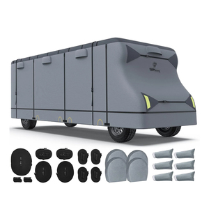 All Climate Outdoor Protective Cover <b>Waterproof</b> Snowproof Droppings Heavy Duty Travel Trailer Cover - Product Image 5