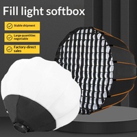 Parapluie de diffusion rapide 70/90 cm pour Grid 65 cm, idéal pour le streaming en direct et la photographie professionnelle, avec tissu diffuseur Bowens