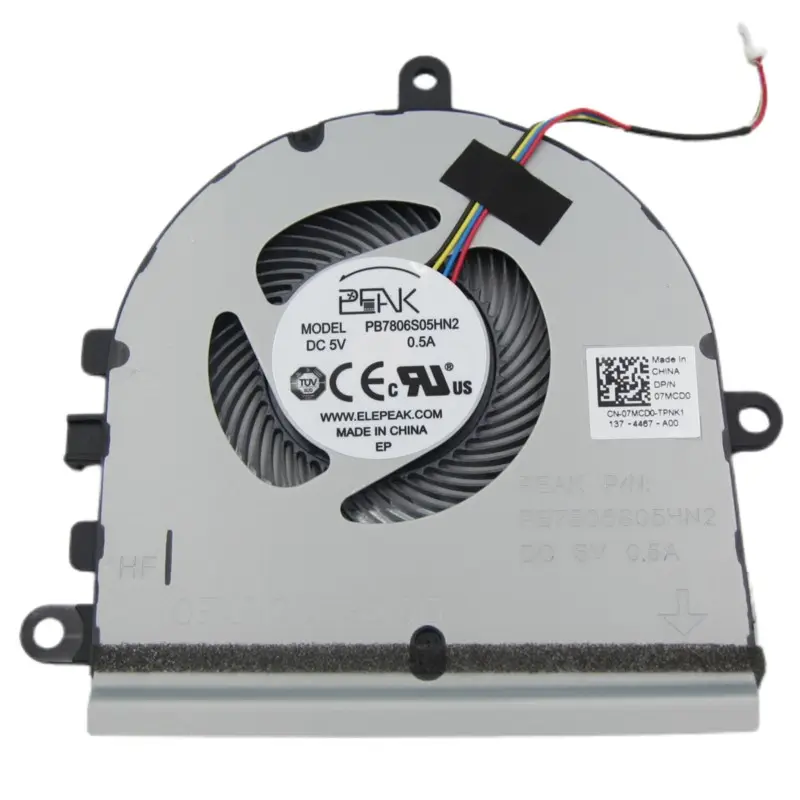 Laptop CPU Radiator fan supplier for Dell Inspiron 5570 15-5575 15-5570 P75F SERIES Vostro 3583 3585 7MCD0 C28000K7F0