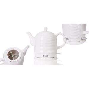 Adler 1,2 L 1500W Bollitore elettrico in ceramica portatile Bollitore in vetro per uso domestico da cucina per uso alberghiero con funzione "tenere caldo" - Product Image 5