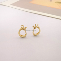 Vente en gros Au585 14K véritable or jaune bijoux DIY fermoir pour bracelet ou collier forme unique fermoir personnalisé bijoux fins