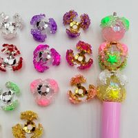 Perles de cristal pentagramme torique robustes, en alliage, avec revêtement sucré, pour la fabrication de bijoux DIY (bracelets, colliers)