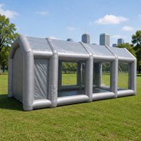 Cabine de peinture gonflable portable en tissu Oxford sur mesure, tente de peinture automobile mobile pour la réparation automobile