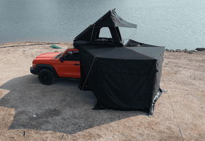 Tente de <span class=keywords><strong>toit</strong></span> autoportante Remaco Overlanding Camping 600D Oxford avec éclairage LED, imperméable, fermeture éclair en D, auvent 270/360 degrés pour 4x4 - Product Image 3
