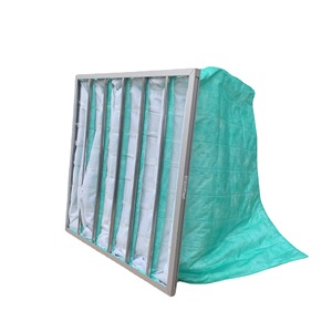 Filtre à air pour sac Jingjiu F6 490x490x380, efficacité moyenne, pour ventilation de climatisation centrale - Product Image 1