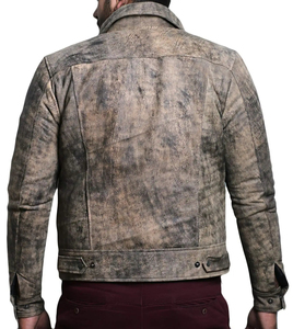 Chaqueta de Motociclista de Cuero Vacuno 100% Genuino con Revestimiento, Venta Caliente 2025, Personalizable de Fábrica OEM, Moda Masculina - Product Image 4