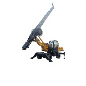 เครื่องเจาะฐานรากแบบมีล้อ DL-360 5-20 เมตร-เครื่องตอกเสาเข็มรถไฟพลังงานแสงอาทิตย์ ระบบไฮดรอลิกเต็มรูปแบบ เกียร์ PLC แกนหลัก รับประกัน 1 ปี - Product Image 4