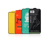 Protection d'écran en verre trempé 9D 5D 21D pour iPhone 15 17 Pro Max 16 - Protecteur d'écran en verre trempé