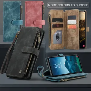 NOUVEAU Étui portefeuille en cuir pour Samsung Galaxy S25 S24 S23 Plus <span class=keywords><strong>S22</strong></span> S21 S20 <span class=keywords><strong>Ultra</strong></span> A54 A55 avec béquille et rabat - Product Image 2