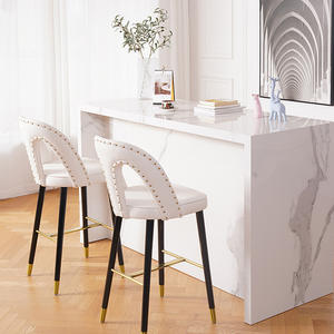 <span class=keywords><strong>Tabouret</strong></span> haut nordique moderne <span class=keywords><strong>de</strong></span> luxe léger en chêne pour la salle à manger et le salon pour la maison Design <span class=keywords><strong>Bar</strong></span> Réception Chaise <span class=keywords><strong>de</strong></span> réception - Product Image 1