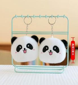 Porte-clés en peluche <span class=keywords><strong>Panda</strong></span> rond et doux de 4 pouces, mini-ours en peluche, prix pour machine de jeu d'arcade de centre commercial, fournisseur direct, article en stock - Product Image 5