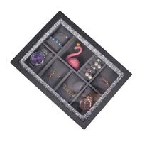 Boîte à bijoux en bois de luxe avec logo personnalisé et couvercle transparent, emballage cadeau, présentoir