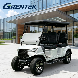 Voiturette de golf électrique GRENTEK 4 places blanche, moteur 5000W, autonomie 90 km, finition personnalisable pour parcours de golf et utilisation hors route. - Product Image 2