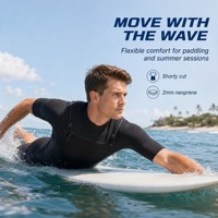 Combinaison de plongée en néoprène pour adulte grande taille, 3/2 mm, extensible, chaude, imperméable, fermeture éclair avant, pour le surf, la plongée et le snorkeling
