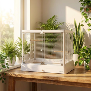 Jaula de hierro forjado para guacamayos, diseño específico para la especie, <span class=keywords><strong>aviario</strong></span> de vuelo para loros de interior, venta al por mayor - Product Image 1