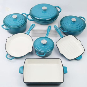 أواني مطبخ درجة عالية من الحديد الزهر المحنك مسبقًا مطلية بالمينا وعاء طهي غير لاصق فرن مطبخ داتش - Product Image 3